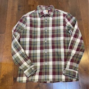 Timberland Heavyweight Plaid Flannel Shirt – Men’s Regular Fit size M